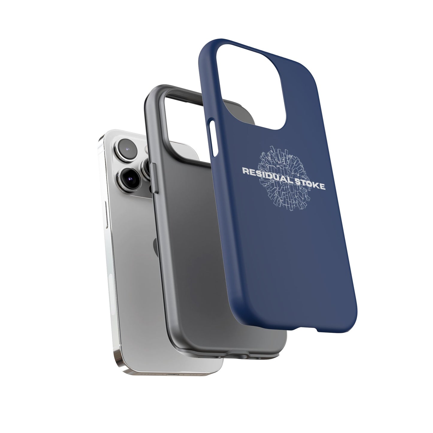 Residual Stoke Navy Tough Phone Case