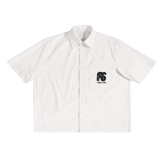Run Club Oversized Stripe Boxy Shirt