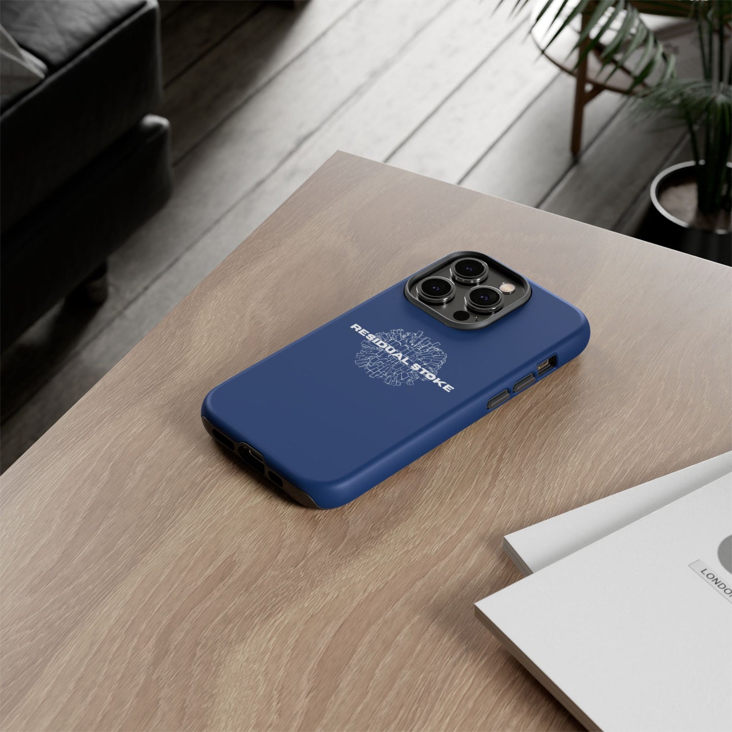 Residual Stoke Navy Tough Phone Case